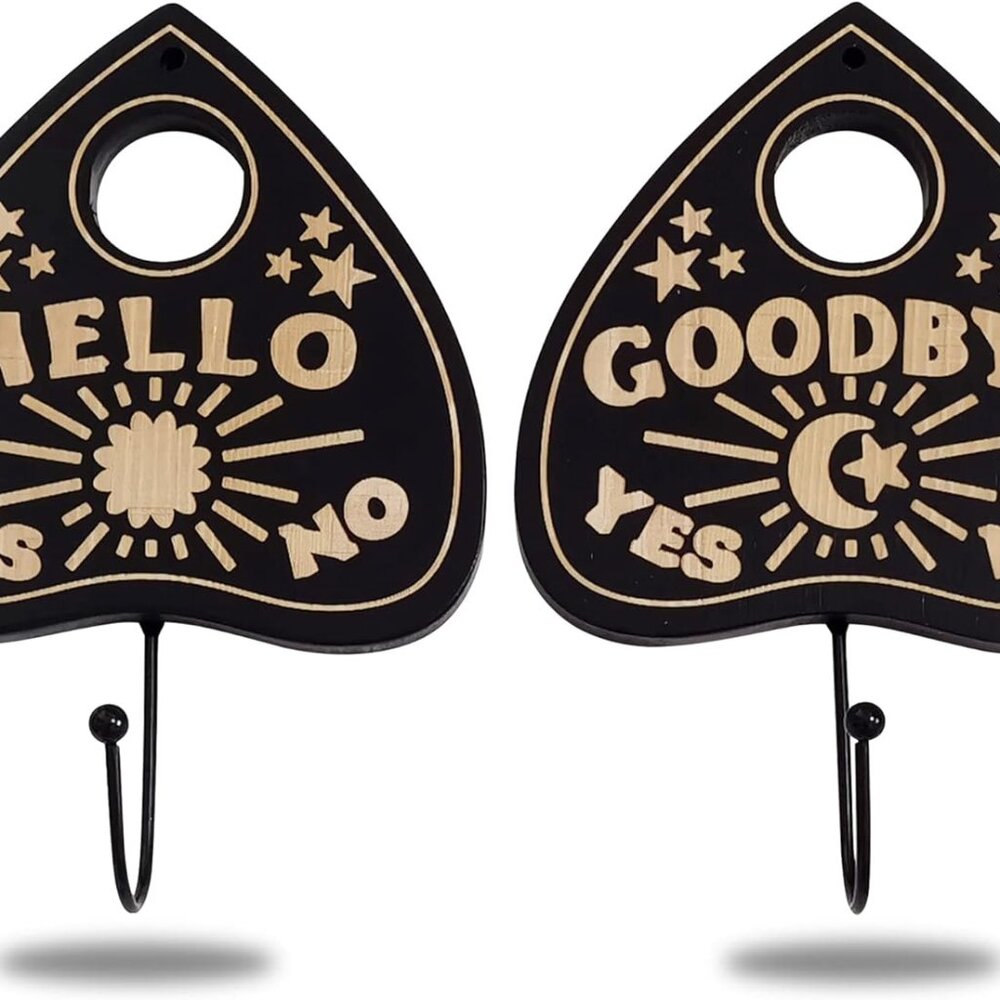 Wall Mounted Coffin-Shaped Key Holder - Gothic Home Decor Wall Hanger with Hook